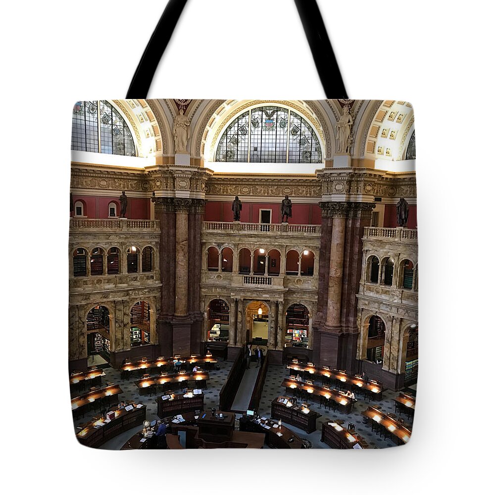 Library Of Congress Tote Bag featuring the photograph The Library of Congress by Lee Darnell