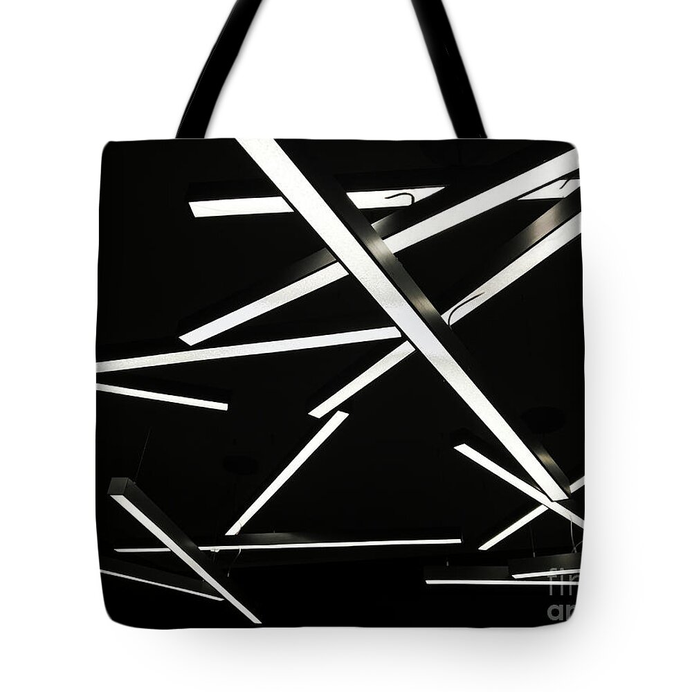 Abstract Tote Bag featuring the photograph The Lobby Ceiling by Rick Locke - Out of the Corner of My Eye