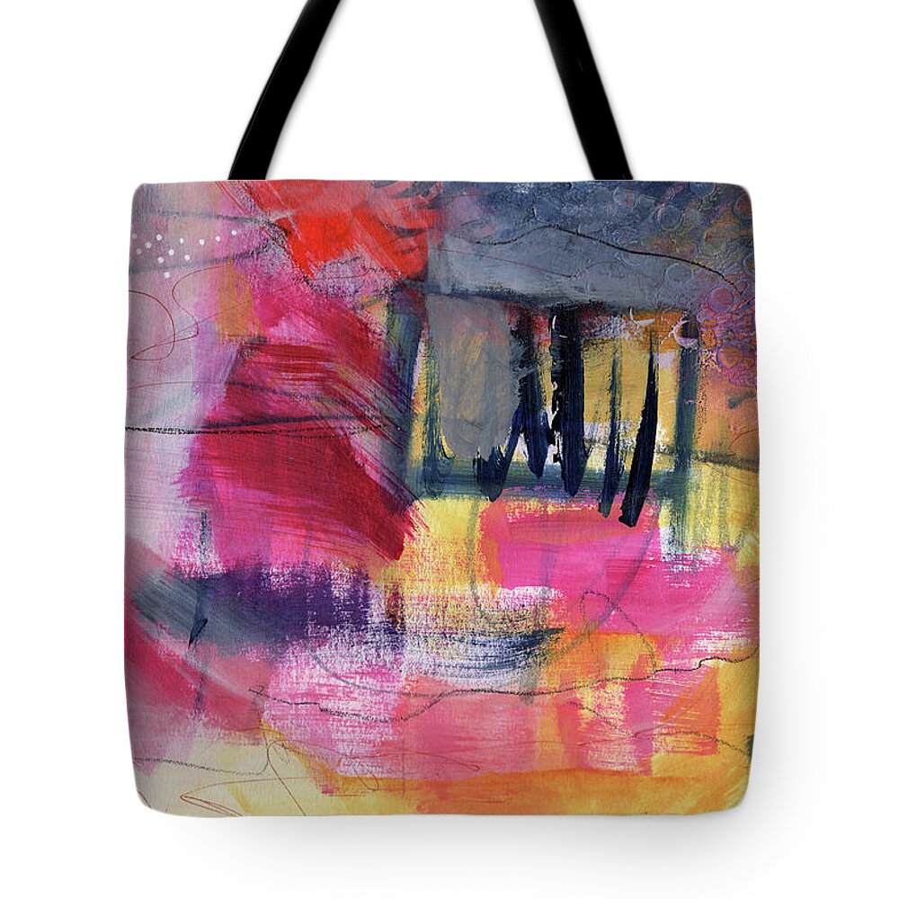 Abstract Tote Bag featuring the painting The Magical Window II by Diane Maley
