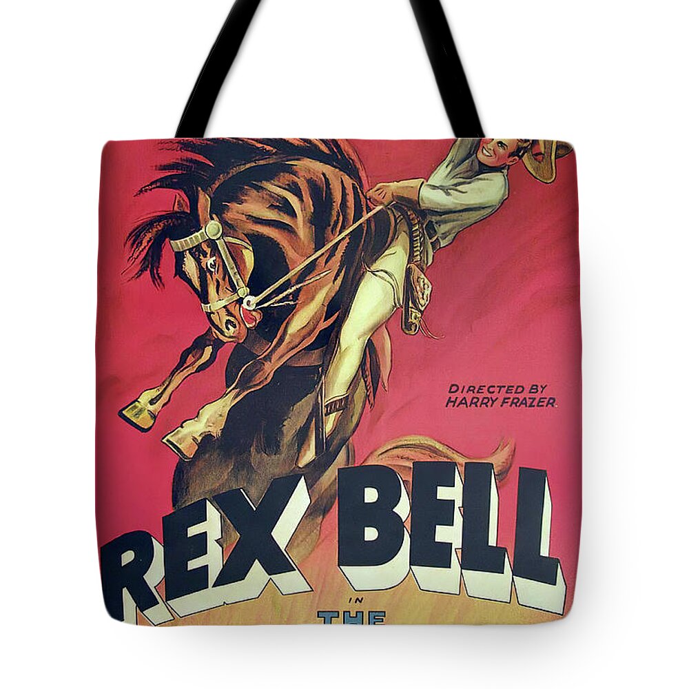 Man Tote Bag featuring the mixed media ''The Man From Arizona'', 1932 by Movie World Posters