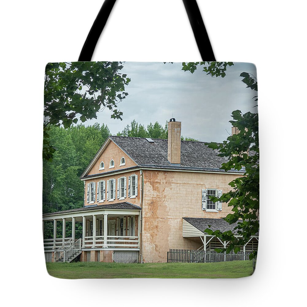 Atsion Tote Bag featuring the photograph The Mansion At Atsion by Kristia Adams