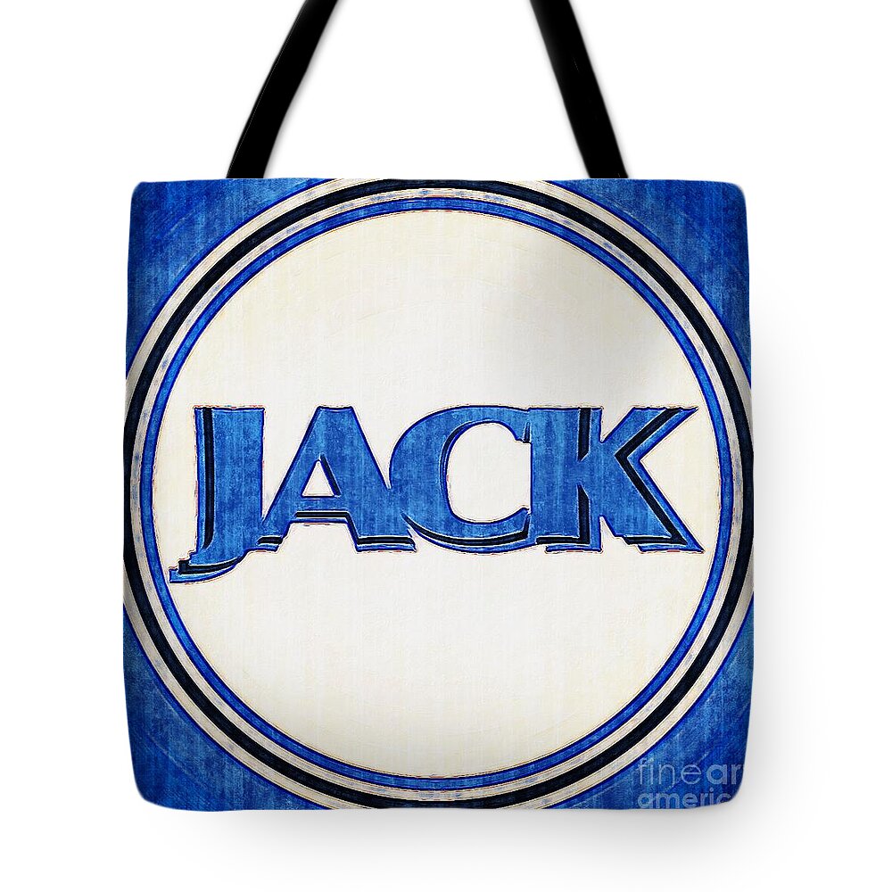 The Name Jack in Blue and White circular Name Design Tote Bag by Douglas  Brown - Fine Art America