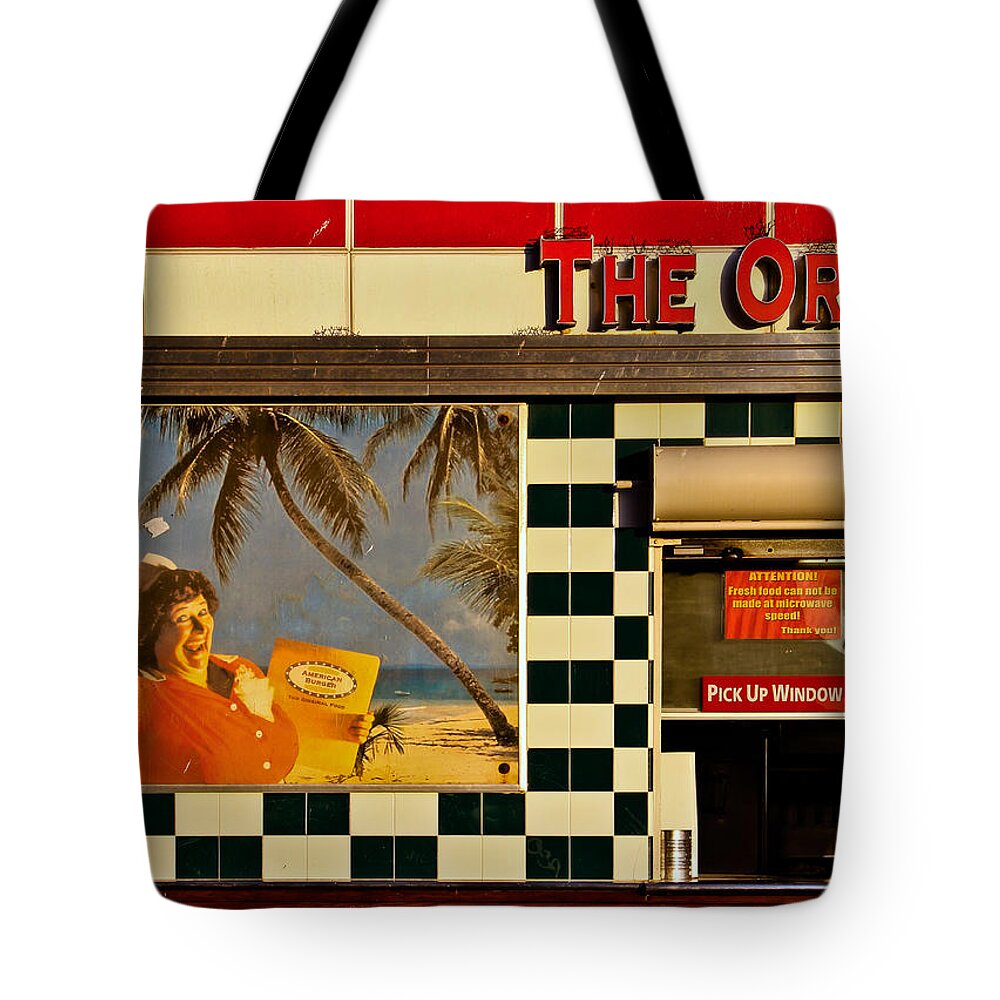 Burgers Tote Bag featuring the photograph The Origin by Eyes Of CC