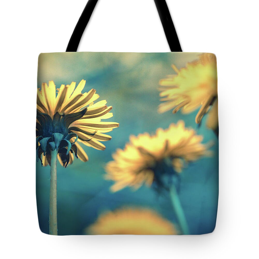 Dandelions Tote Bag featuring the photograph The Outcasts by Ada Weyland