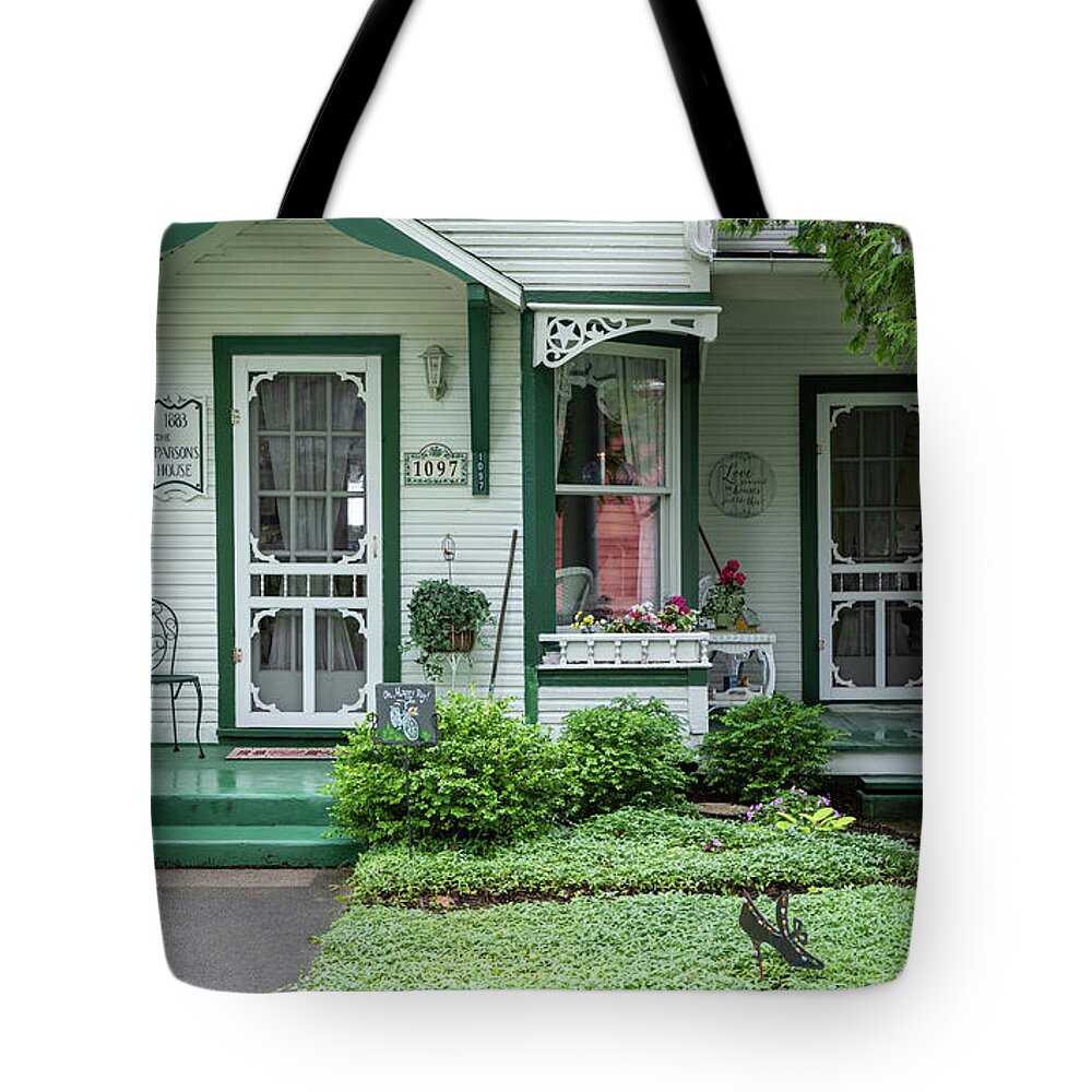 Bay View Tote Bag featuring the photograph The Parsons House by Robert Carter