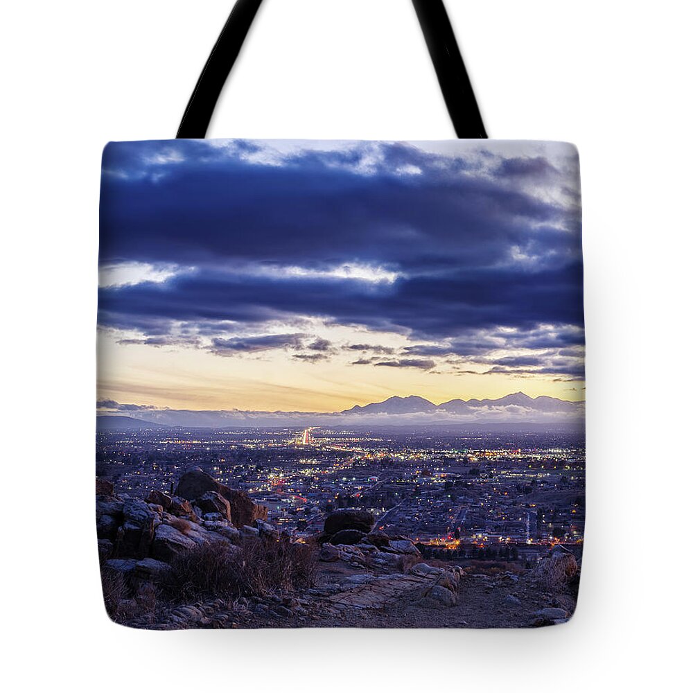 Cajon Pass Tote Bag featuring the photograph The Pass by Daniel Hayes