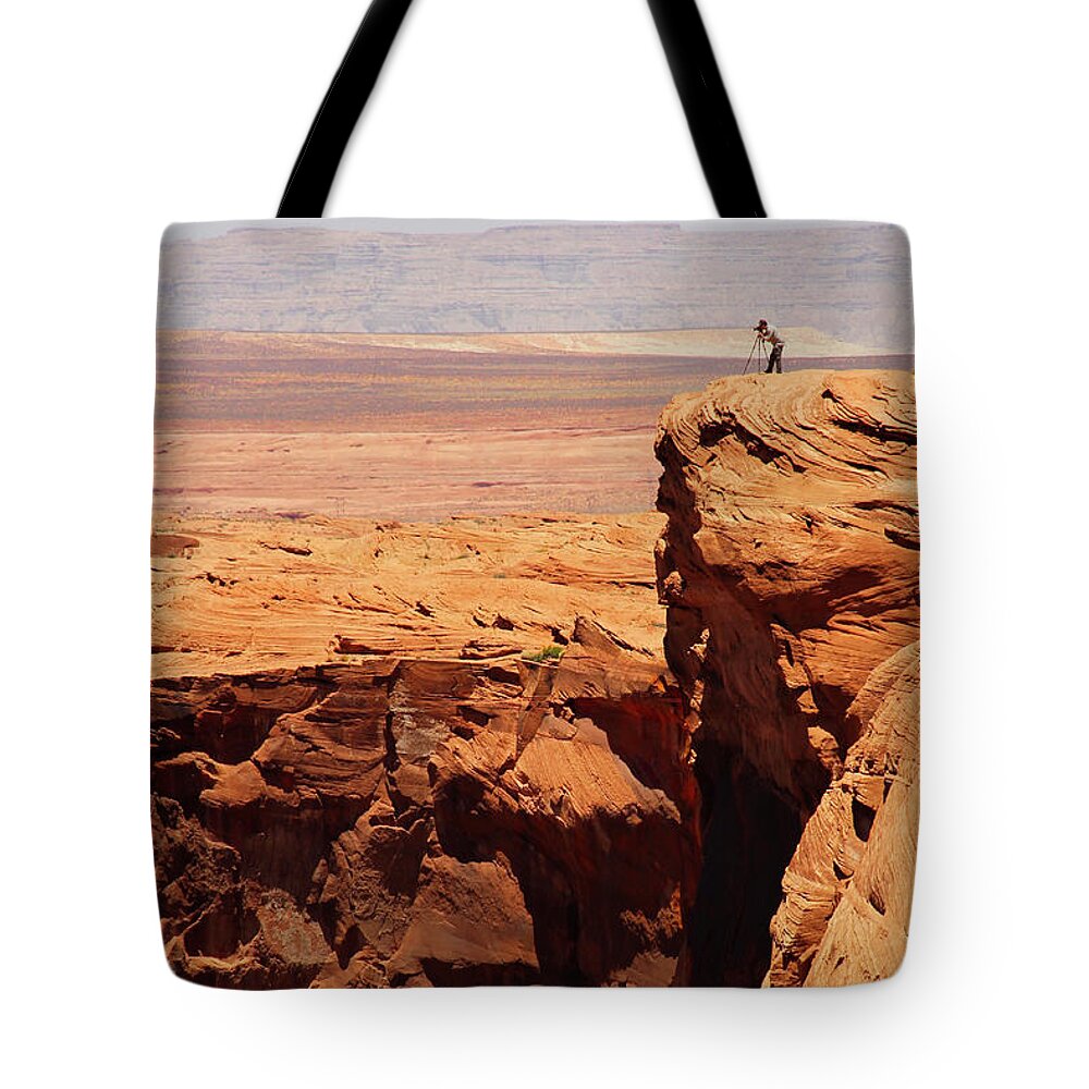 The Photographer Tote Bag featuring the photograph The Photographer by Mike McGlothlen