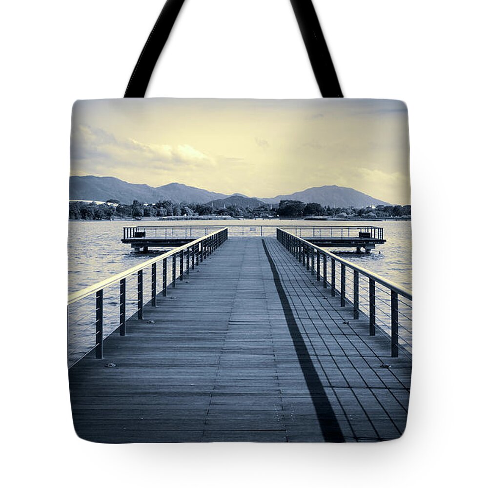 Perspective Tote Bag featuring the photograph The Place To Contemplate st. 1 by Andrii Maykovskyi