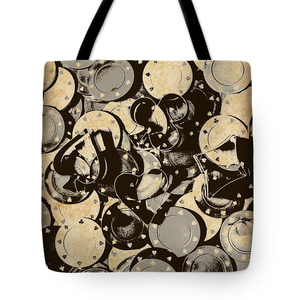 Vintage Tote Bag featuring the photograph The Poker Saloon by Jorgo Photography