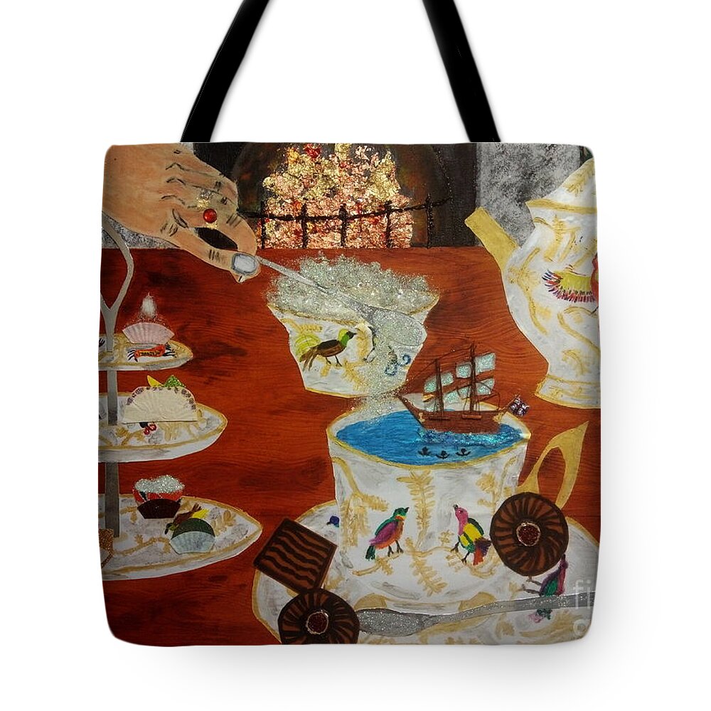 Black Live Matter Tote Bag featuring the mixed media The Price of Sugar - Slavery by David Westwood