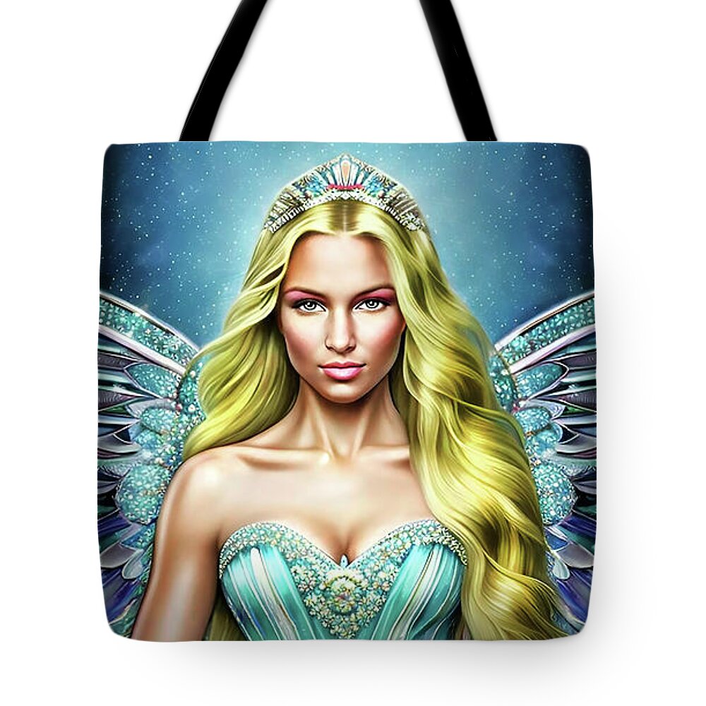 Healer Tote Bag featuring the digital art The Prom Queen by Shawn Dall