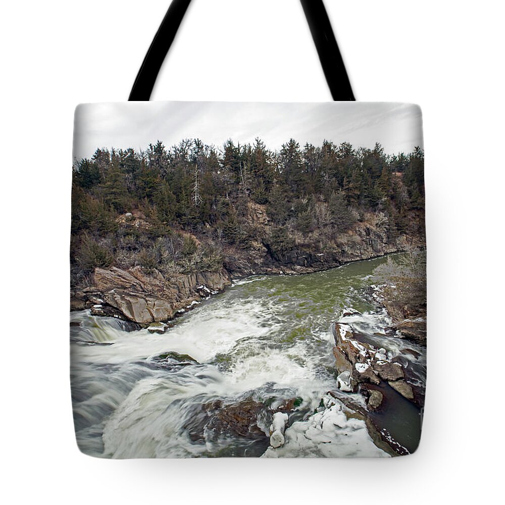 Redwood Falls Tote Bag featuring the photograph The Redwood River by Natural Focal Point Photography