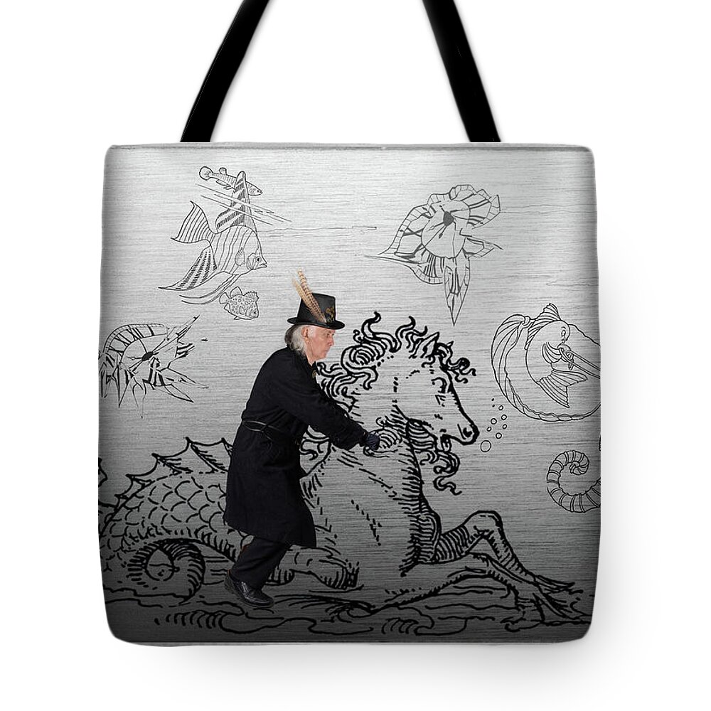 Steampunk Tote Bag featuring the photograph The Sea of Time by Jean Gill