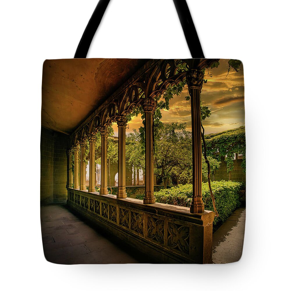 Loggia Tote Bag featuring the photograph The Secret Garden by Micah Offman