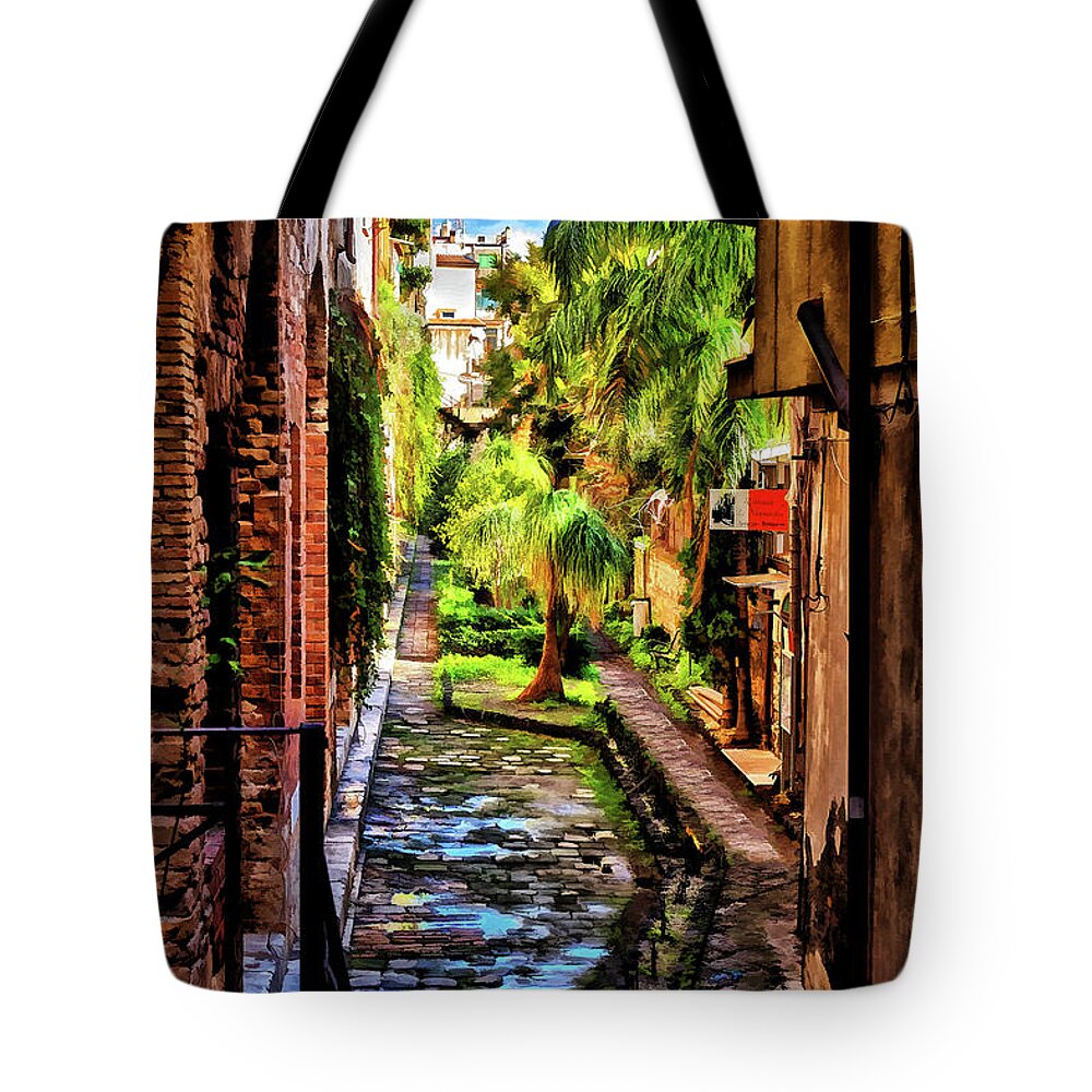 Italy Tote Bag featuring the photograph The Secret Garden by Monroe Payne
