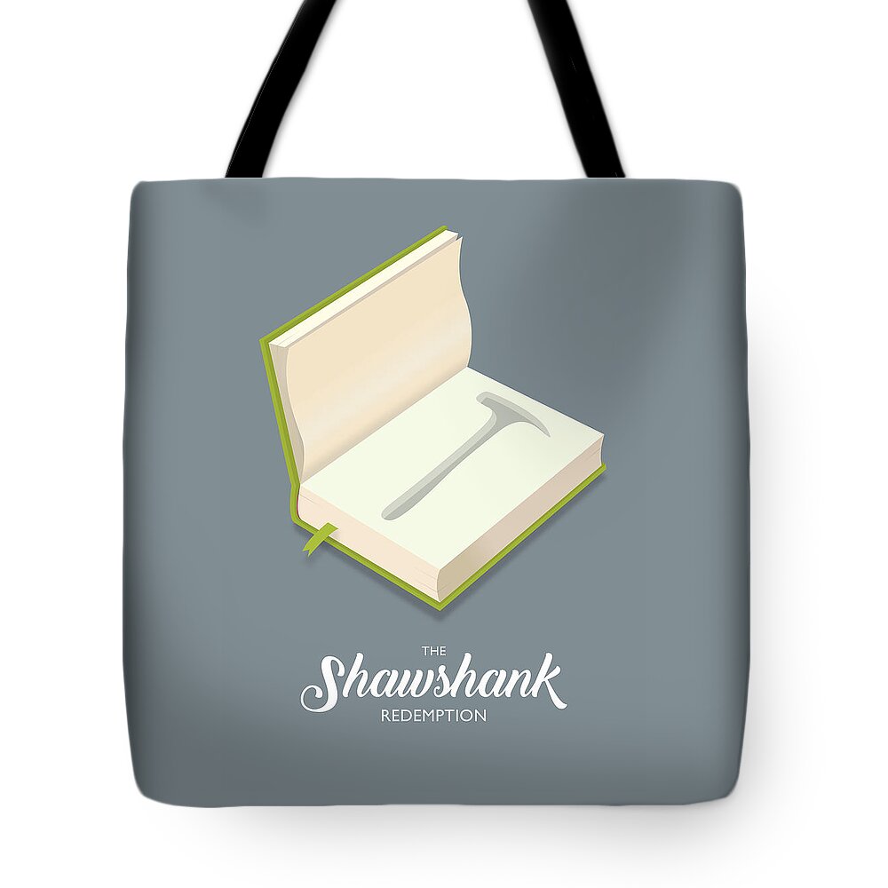 Movie Poster Tote Bag featuring the digital art The Shawshank Redemption - Alternative Movie Poster by Movie Poster Boy