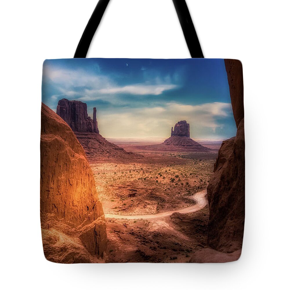 Arizona Tote Bag featuring the photograph The Silver Valley by Micah Offman