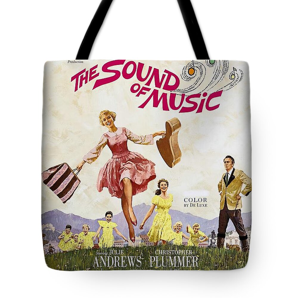 Synopsis Tote Bag featuring the mixed media ''The Sound of Music'', 1965 - art by Howard Terpning by Movie World Posters