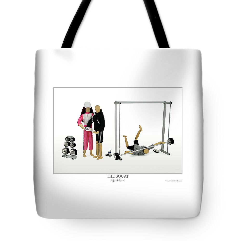 Alessandro Pezzo Tote Bag featuring the photograph The Squat by Alessandro Pezzo