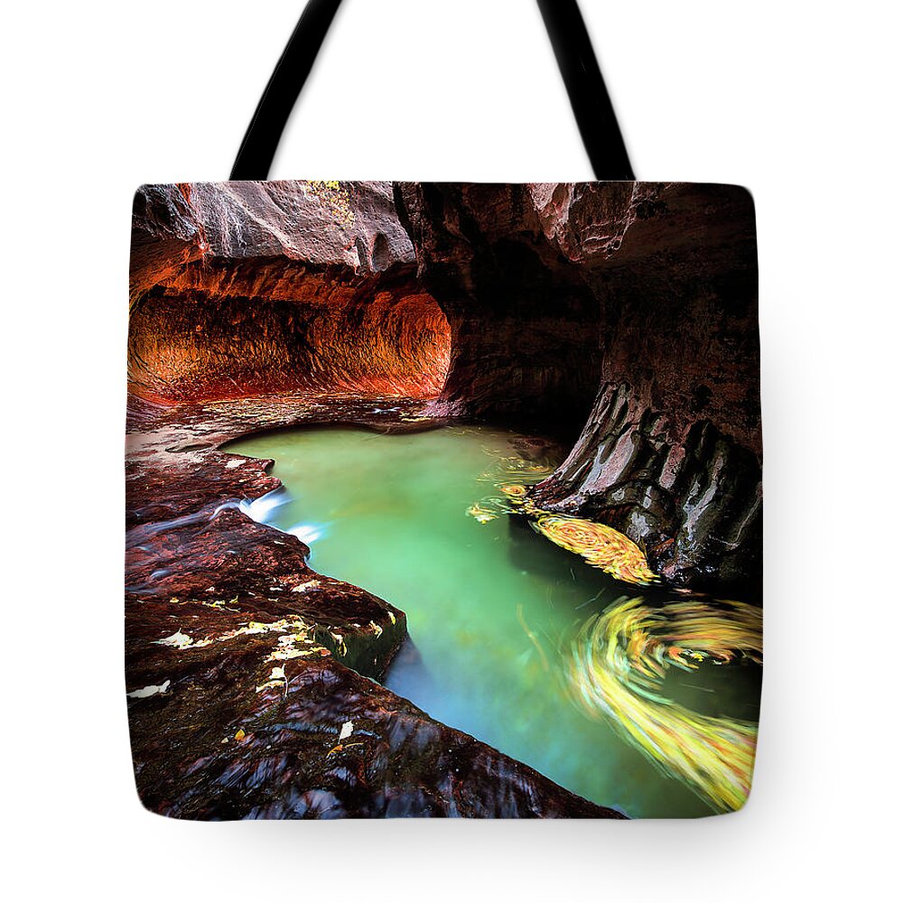 Amaizing Tote Bag featuring the photograph The Subway Swirls by Edgars Erglis