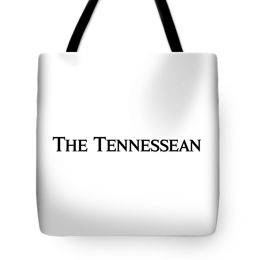 Nashville Tote Bag featuring the digital art The Tennessean Black Logo by Gannett Co