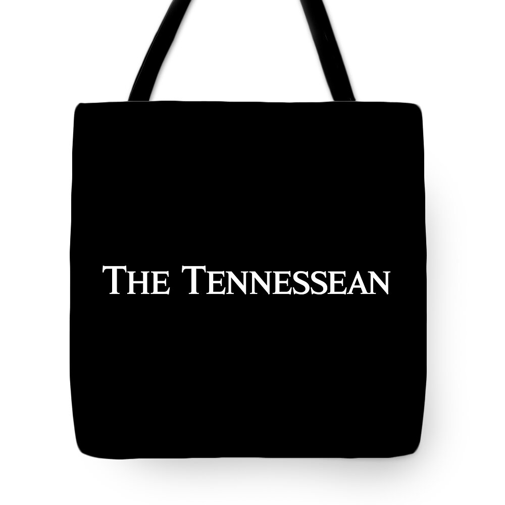 Nashville Tote Bag featuring the digital art The Tennessean White Logo by Gannett Co