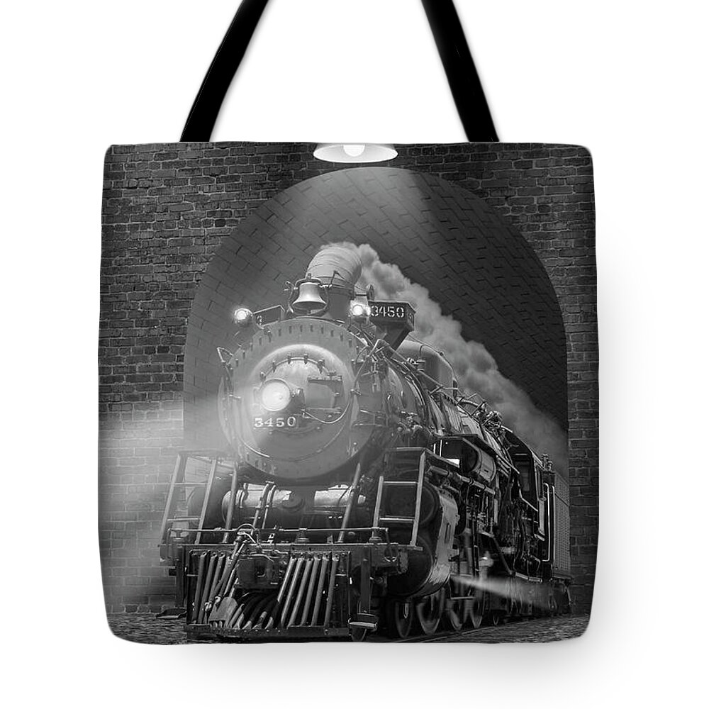 Steam Engine Tote Bag featuring the photograph The Tunnels H by Mike McGlothlen