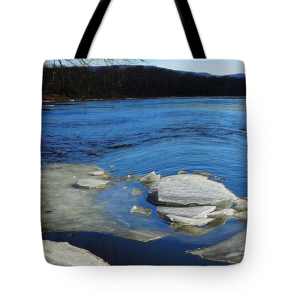 Winter Tote Bag featuring the photograph The Vanishing Winter by Tami Quigley