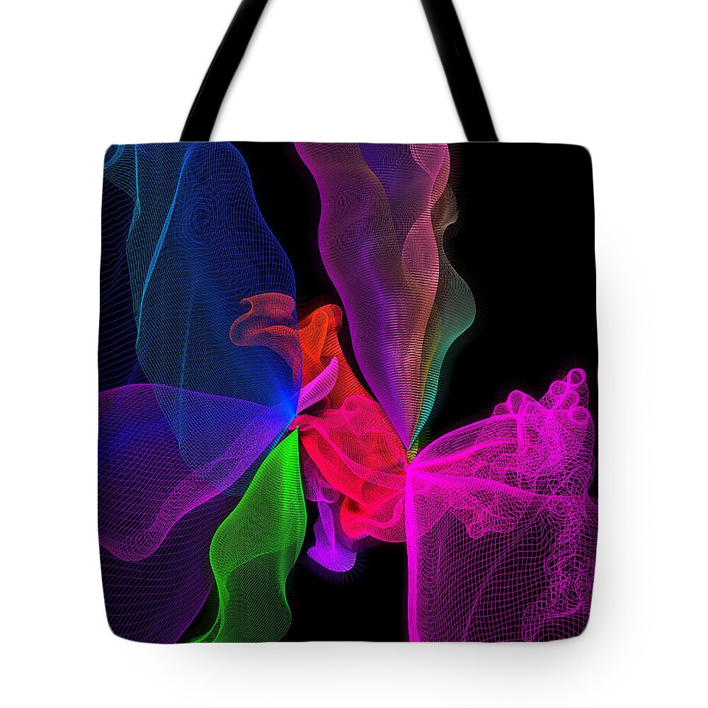 Abstract Tote Bag featuring the photograph The Veils - Abstracts - Series #6 by Barbara Zahno