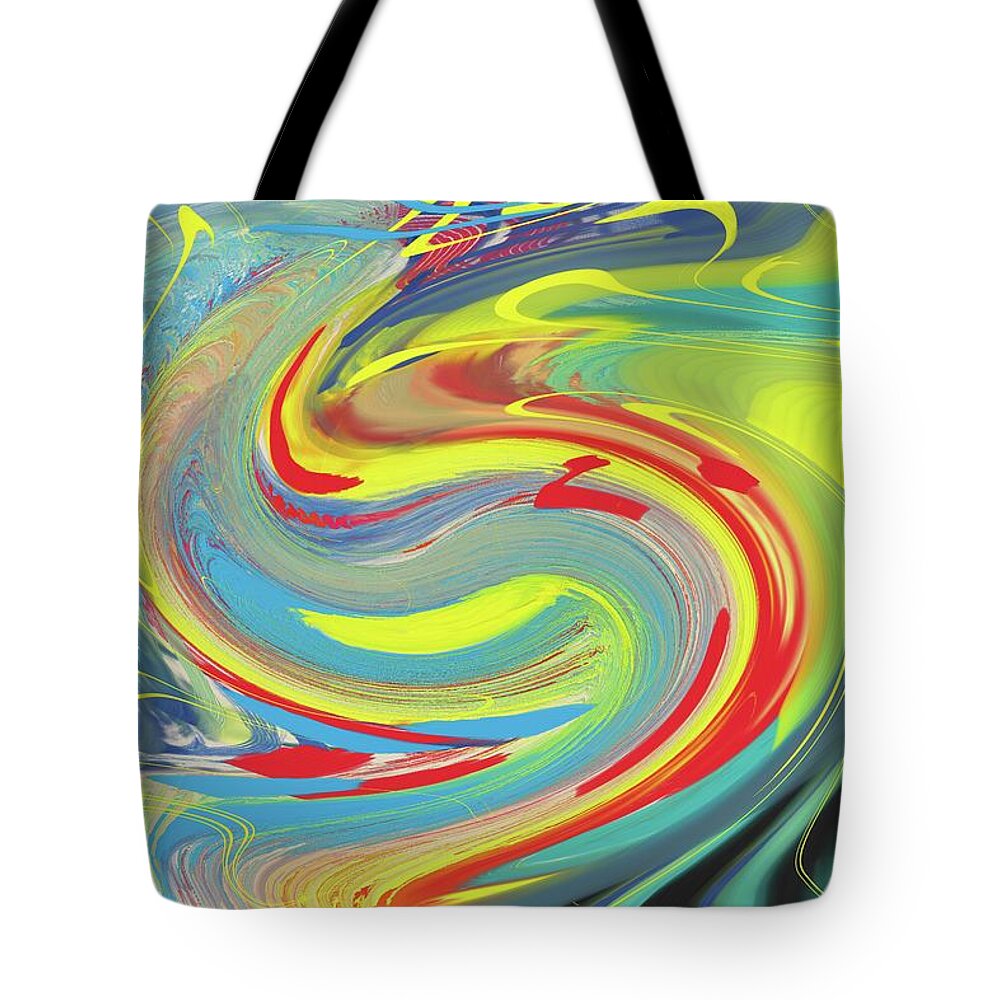 Acrylic Tote Bag featuring the painting The Waiting by Christina Wedberg