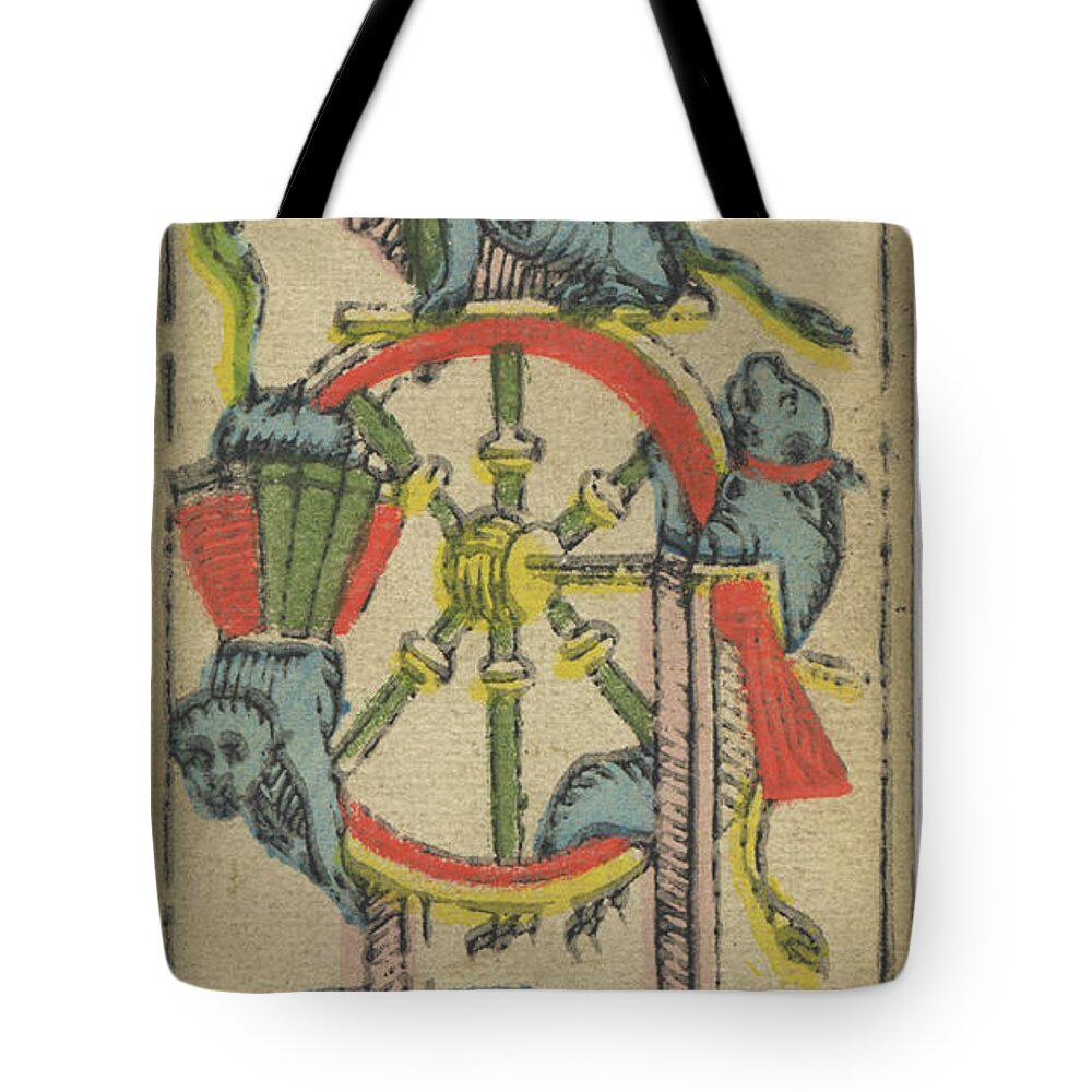 The Wheel Of Fortune Tote Bag featuring the digital art The Wheel of Fortune by Alex George