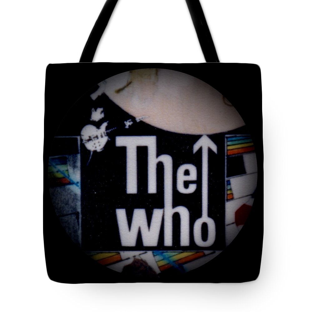 The Who Tote Bag featuring the drawing The Who - 1960s Poster - detail by Sean Connolly