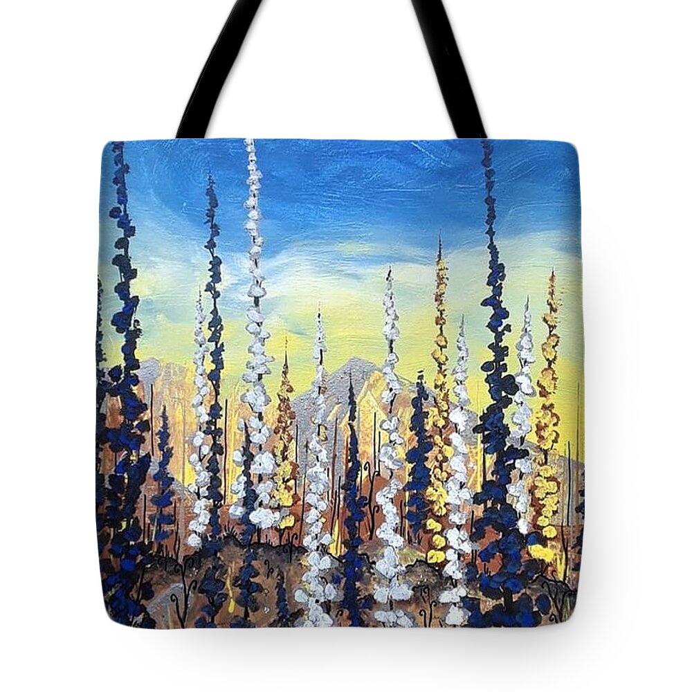 Wild Tote Bag featuring the painting The Wild by April Reilly