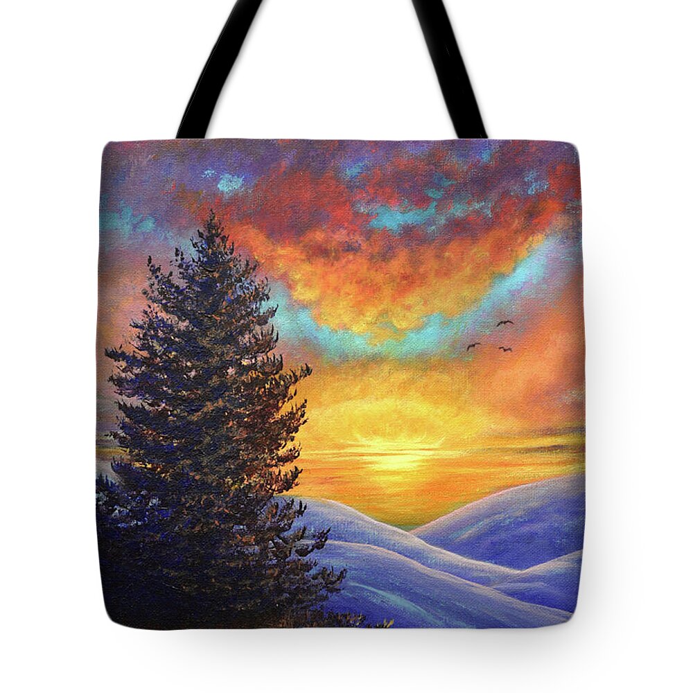 The Tote Bag featuring the painting The Witness by Sarah Irland