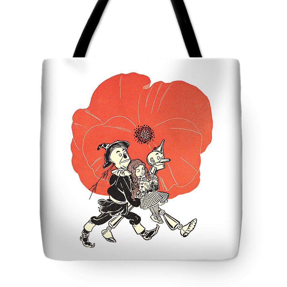 Oz Tote Bag featuring the digital art The Wizard of Oz scene by Madame Memento