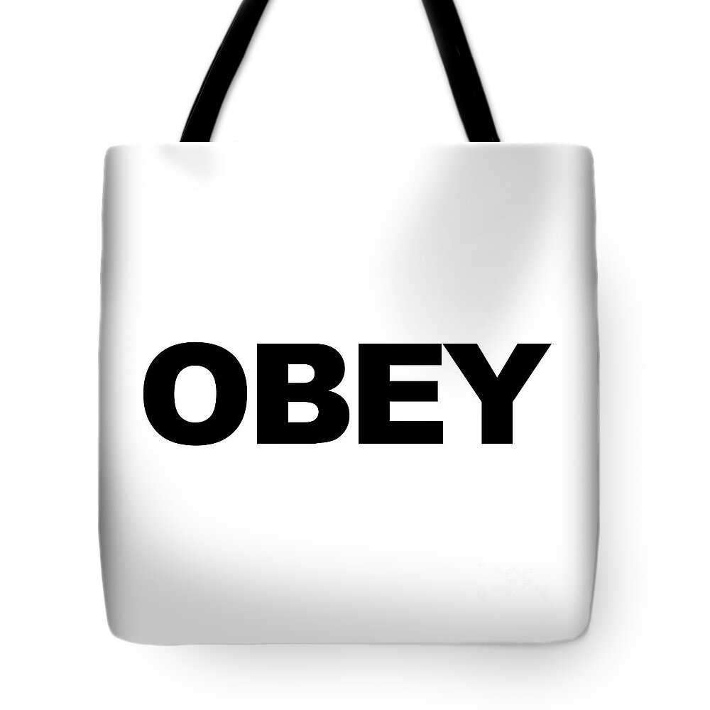 Face Mask Tote Bag featuring the photograph They Live Covid Face Mask - OBEY by Aloha Art
