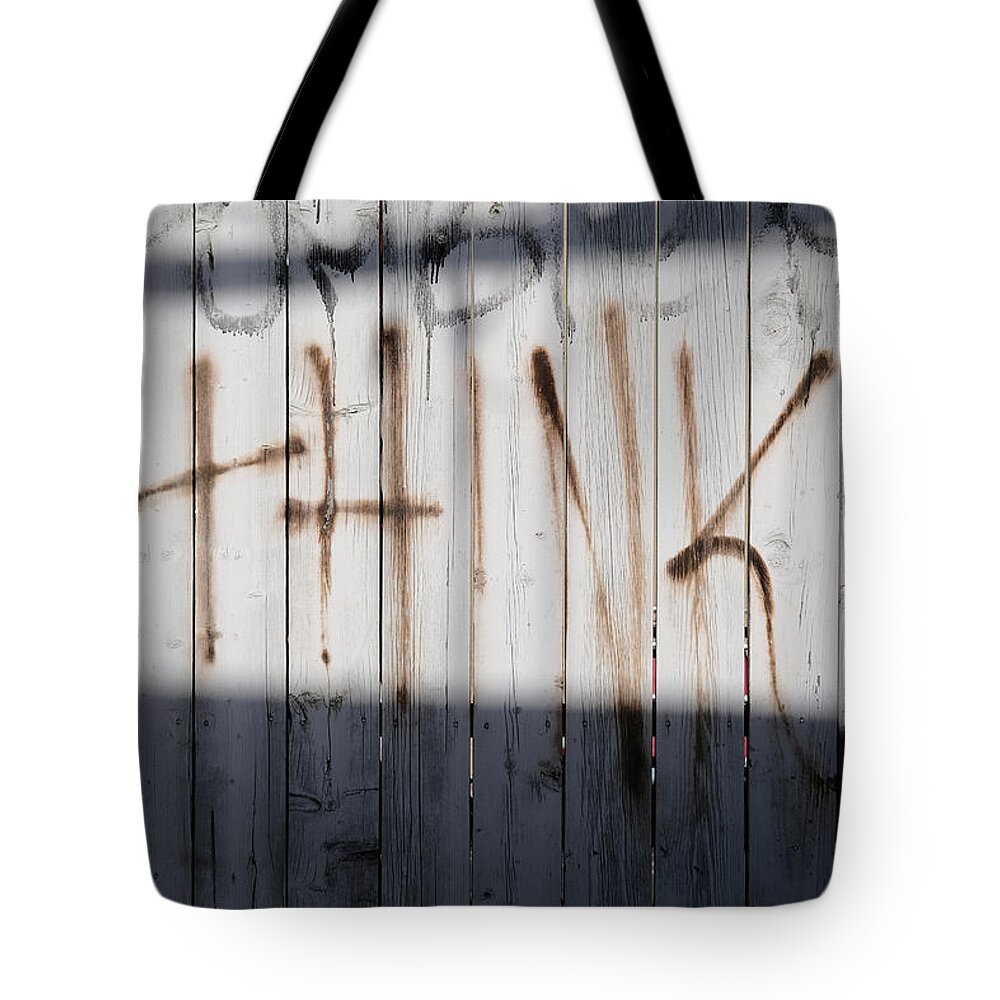Think Tote Bag featuring the photograph Think by Kreddible Trout