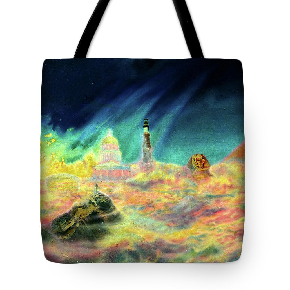  Tote Bag featuring the painting Third Temptation by Kevin Massey