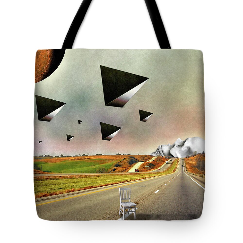 Music Art Tote Bag featuring the painting Today Is Not Your Day by Bobby Zeik