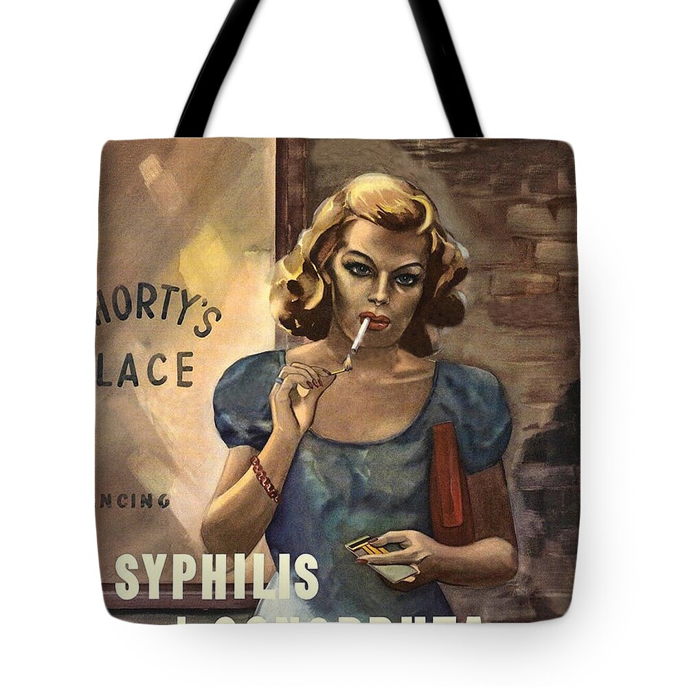 Lady Tote Bag featuring the digital art This Lady is a Trap by Long Shot