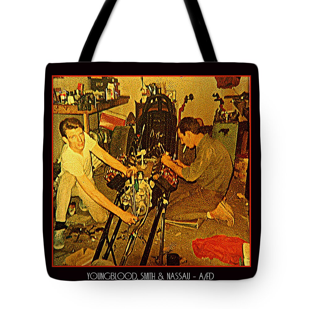 Kenny Youngblood Nhra Dragster Tote Bag featuring the painting Thrashin by Kenny Youngblood