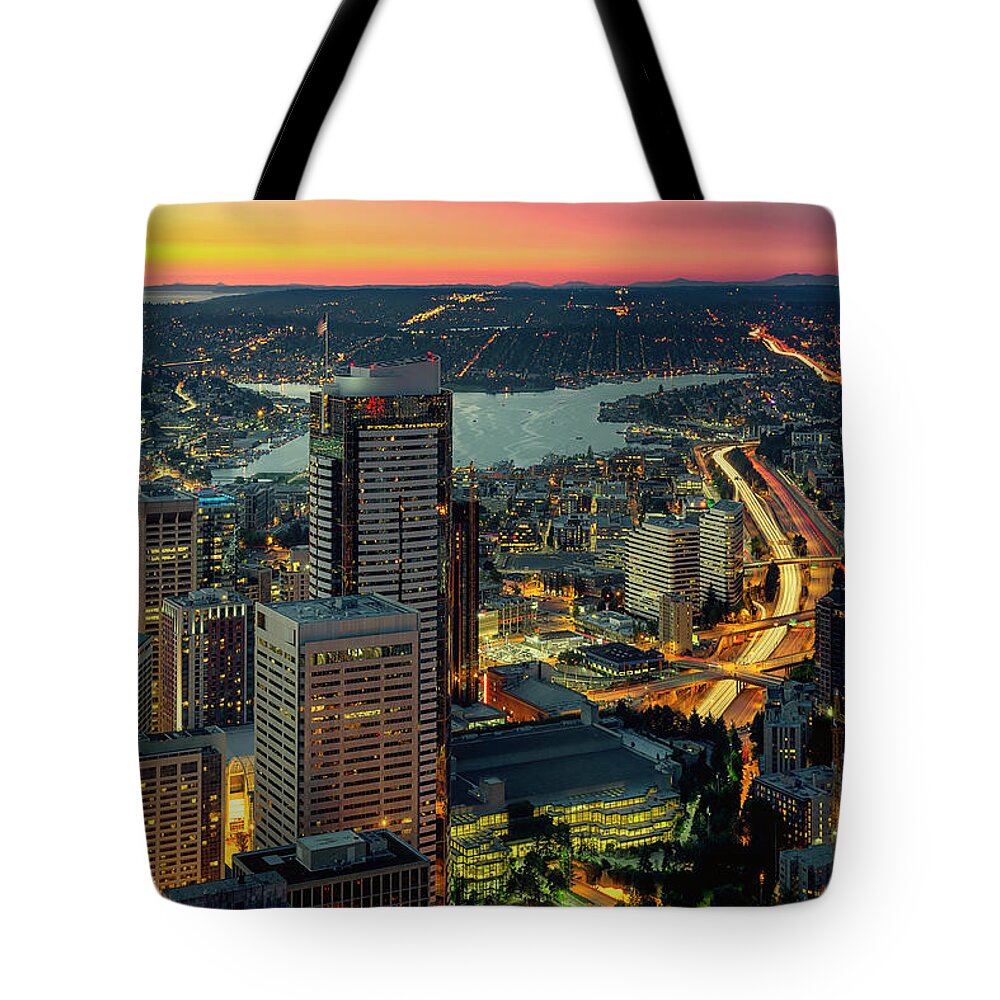 Seattle Tote Bag featuring the photograph Threads of Life by Ryan Manuel