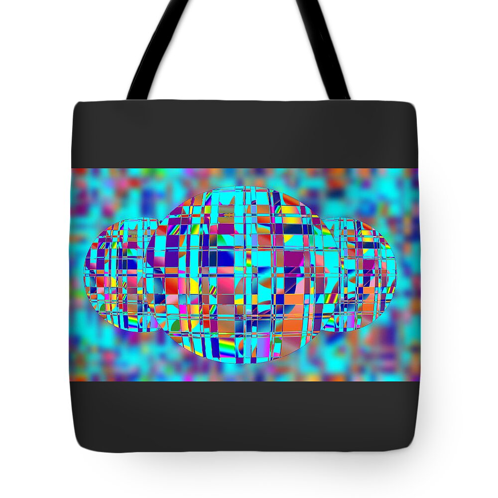 Digital Tote Bag featuring the digital art Three Globes by Ronald Mills