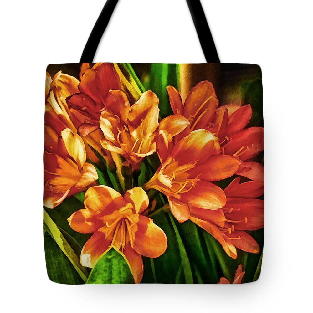 Painting Tote Bag featuring the painting Thriving at Twilight by Anthony M Davis