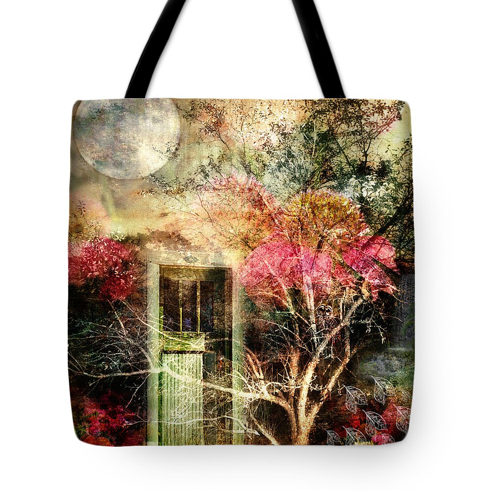 Door Tote Bag featuring the photograph Through the Seasons by Shara Abel