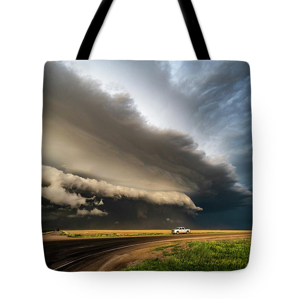 Storm Tote Bag featuring the photograph Thunder Truck by Marcus Hustedde