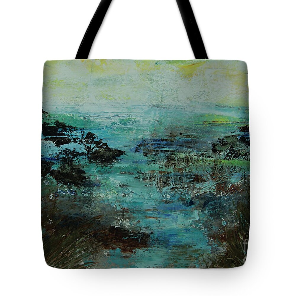  Tote Bag featuring the painting Tidal Area by Jeanette French