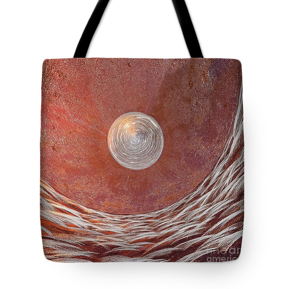 Abstract Tote Bag featuring the photograph Tidal Surge by Marilyn Cornwell