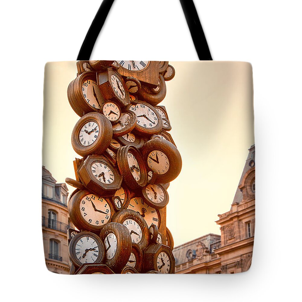 Paris Tote Bag featuring the photograph Time For All by Iryna Goodall