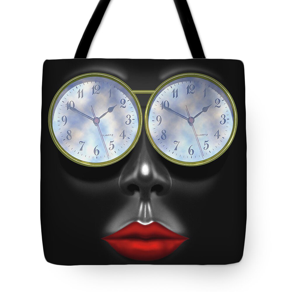 Sensual Tote Bag featuring the photograph Time In Your Eyes - SQ by Mike McGlothlen